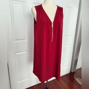 Michael Kors Burgundy Stretch Polyester Top